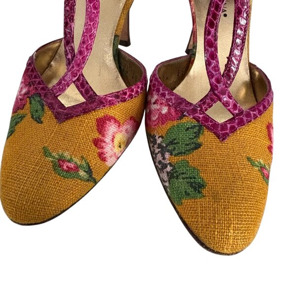 Dolce & Gabbana Floral Heels size 5.5 - Picture 2 of 8